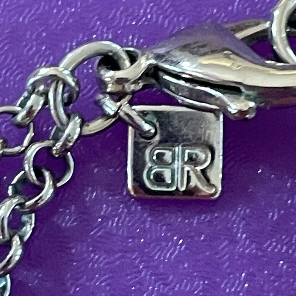 Banana Republic Yellow Gemmed Necklace with Silver Toned Chain
